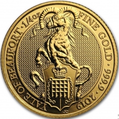 Золотая монета Великобритании "Йель Бофорта" 2019 года 31,1 г